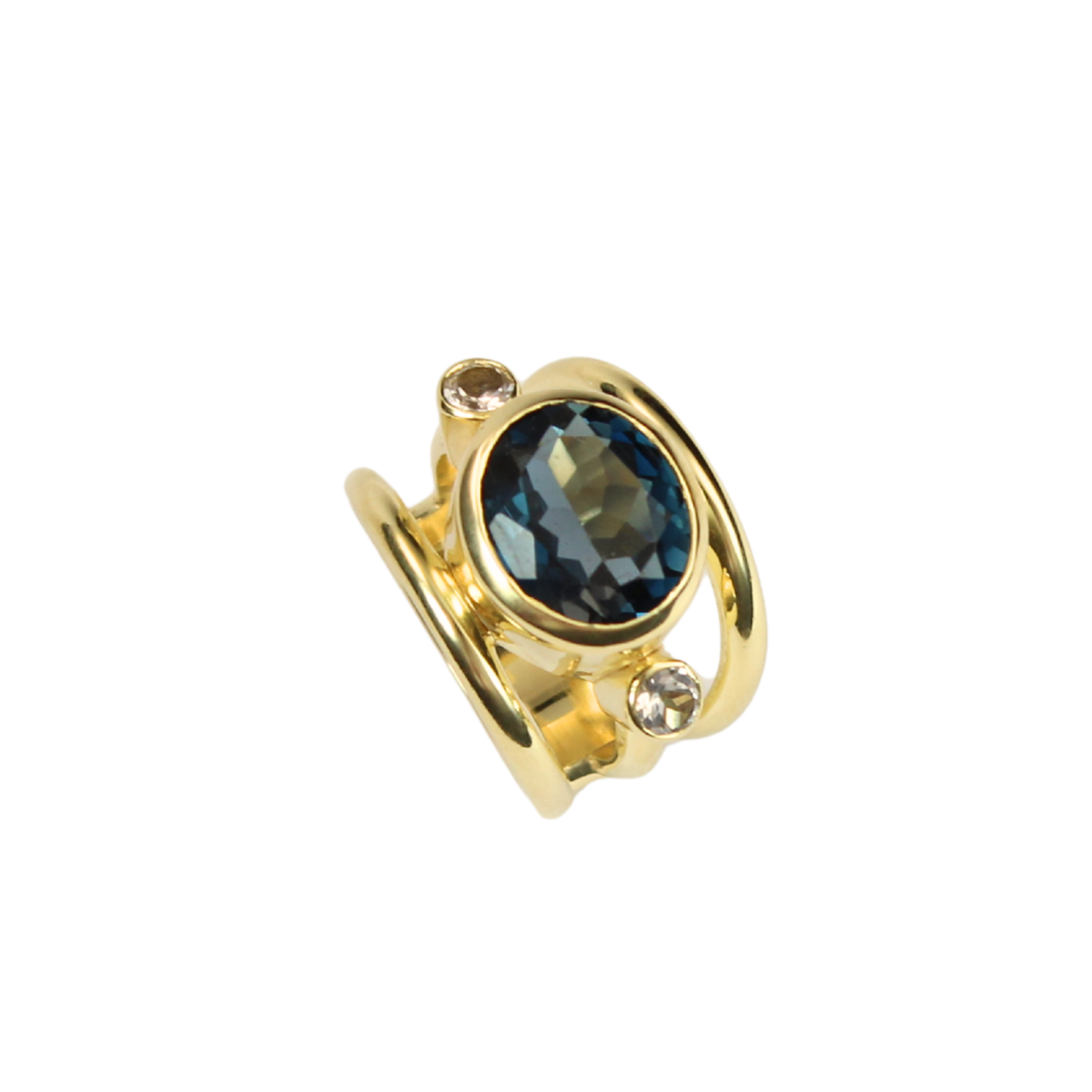 London Blue Topaz Empress Ring