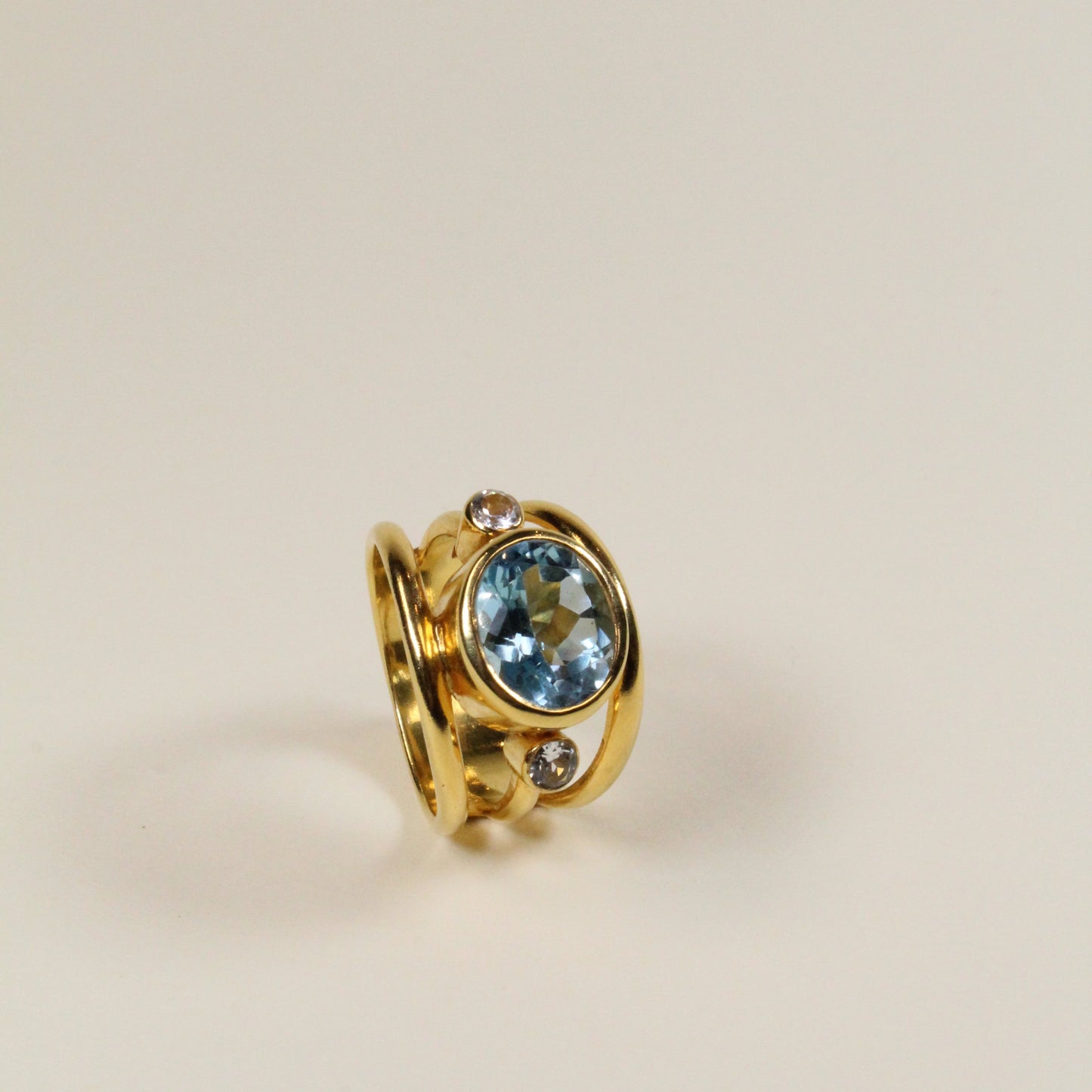 Blue Topaz Empress Ring