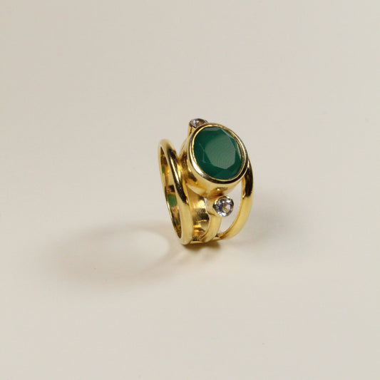 Green Onyx Empress Ring