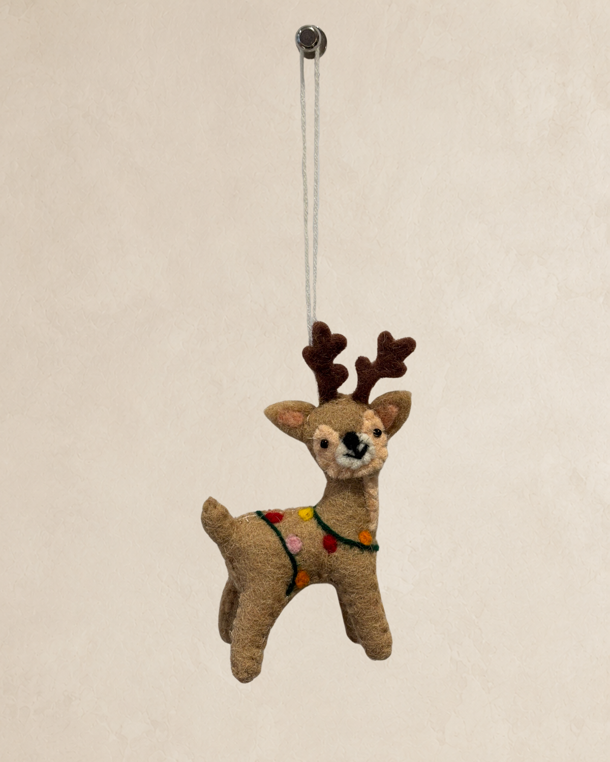 Festive Reindeer - Green Garland