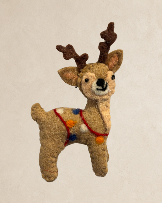 Festive Reindeer - Red Garland