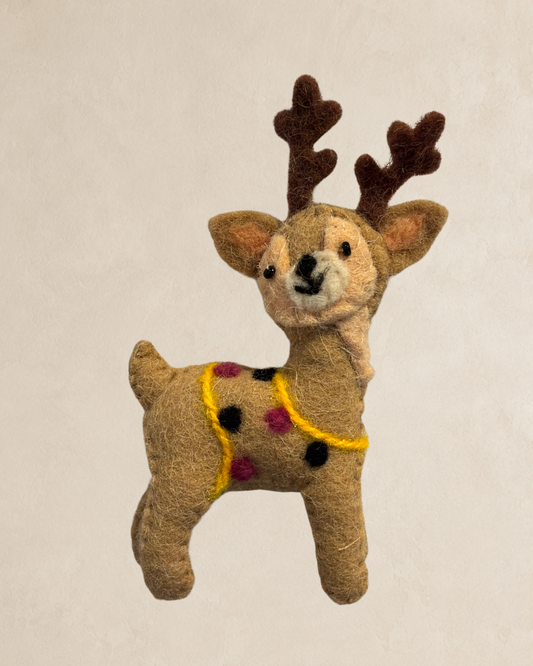 Festive Reindeer - Yellow Garland