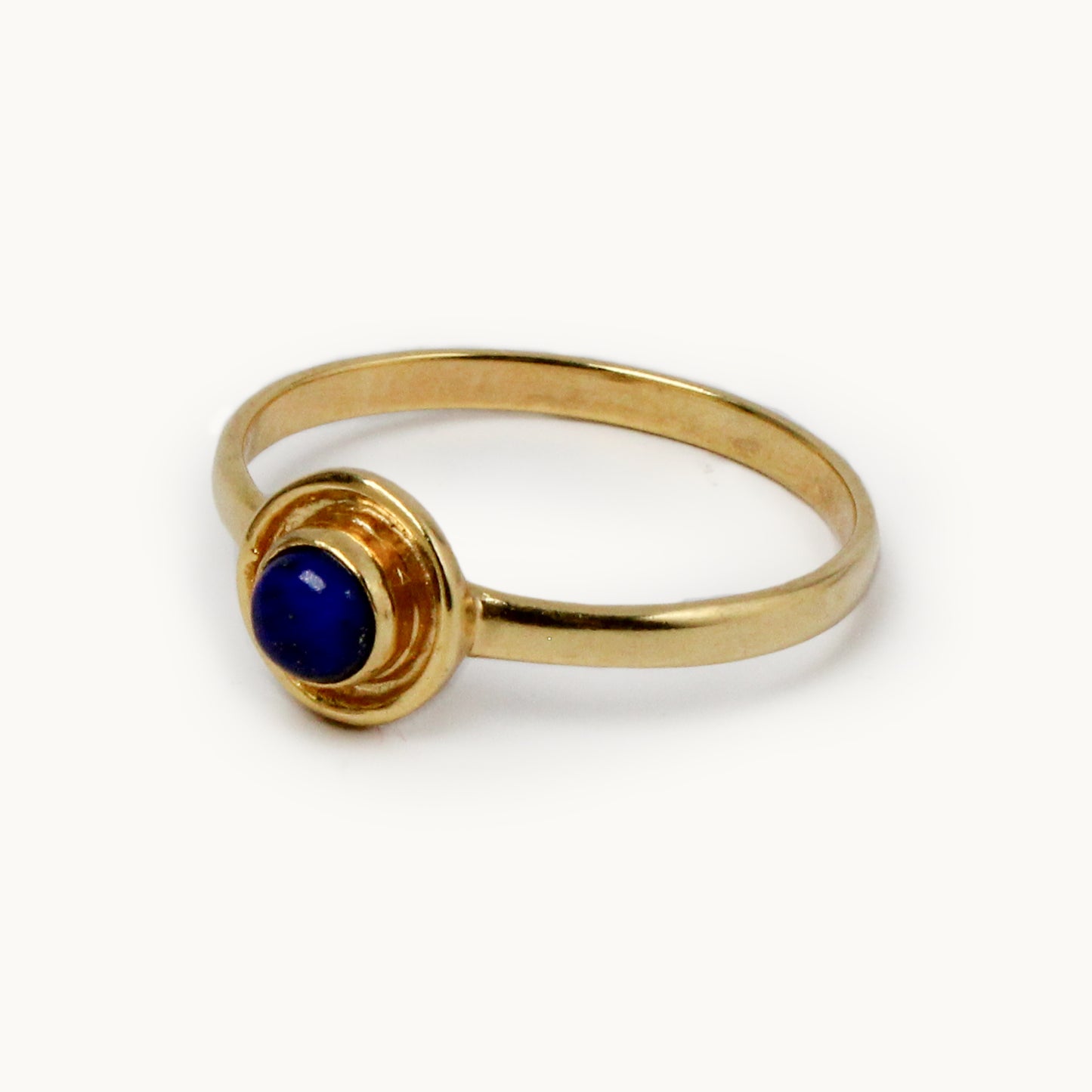 Blue Lapis Halo Ring