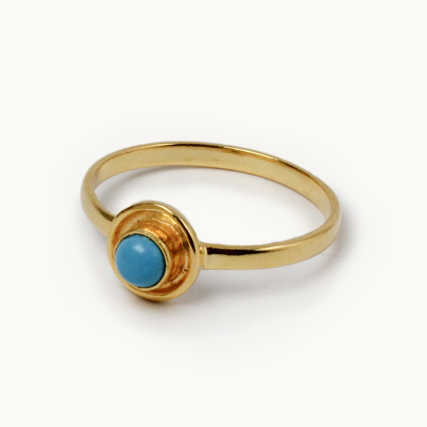 Turquoise Halo Ring