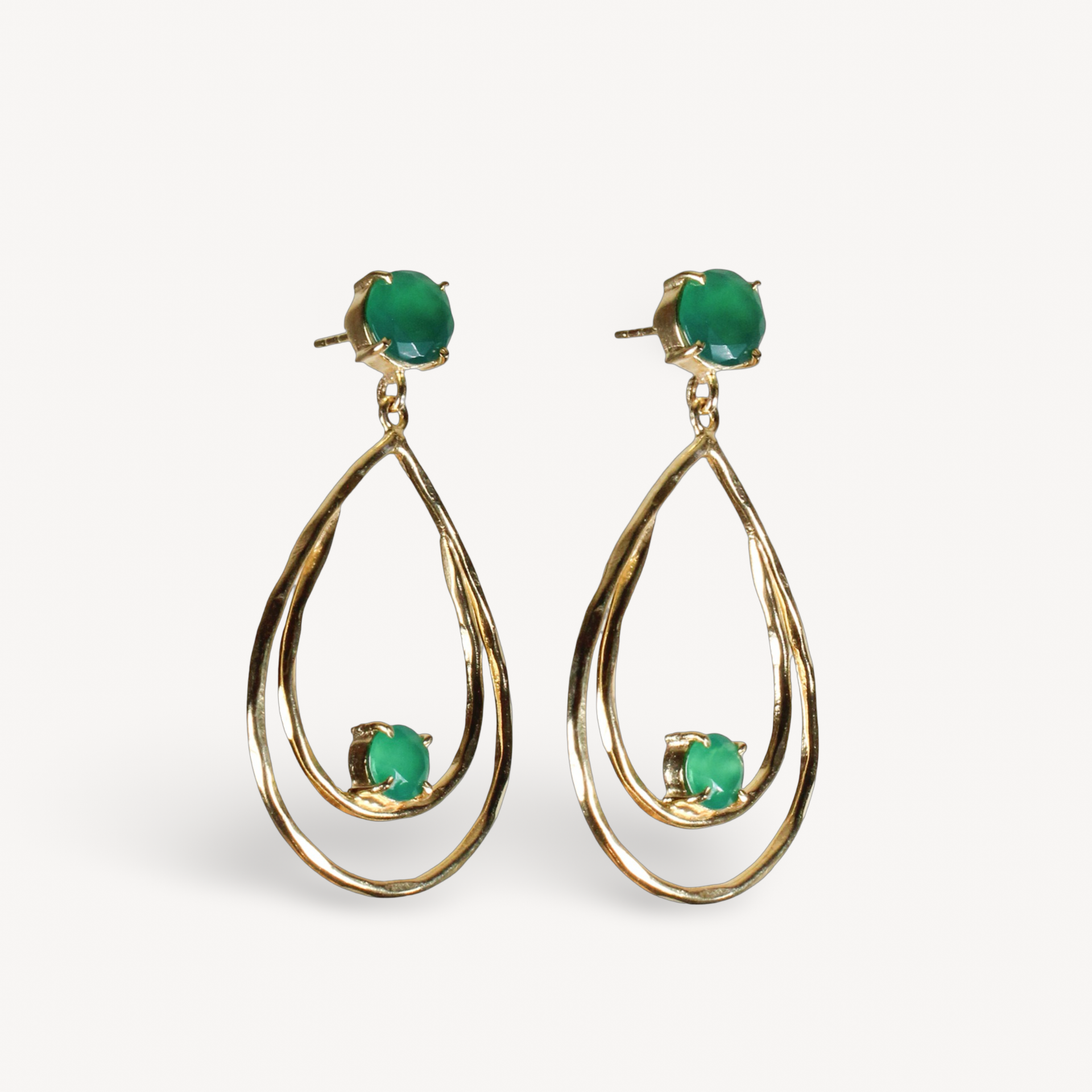 Onyx Double Drop Earrings