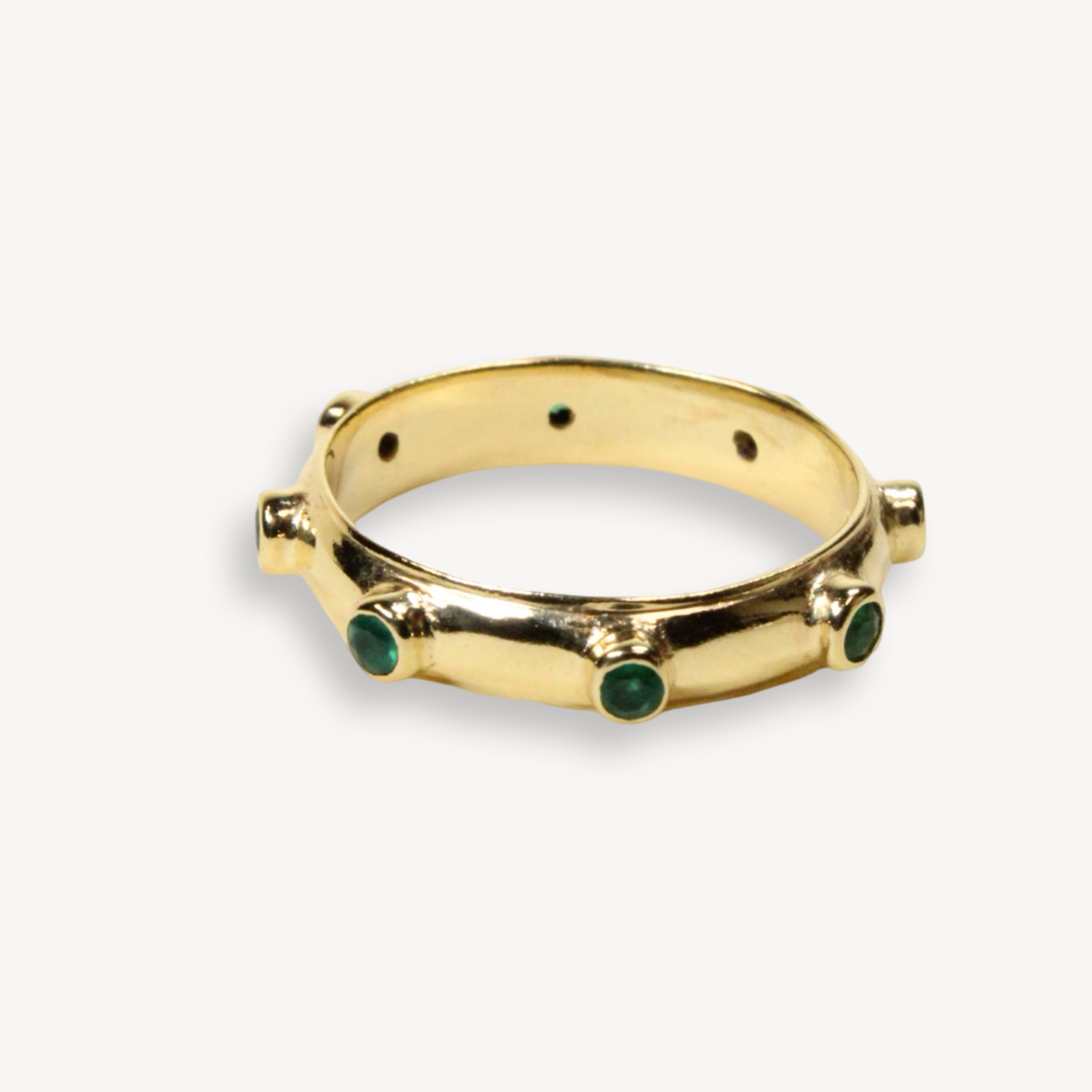 Onyx Gold Orbit Ring