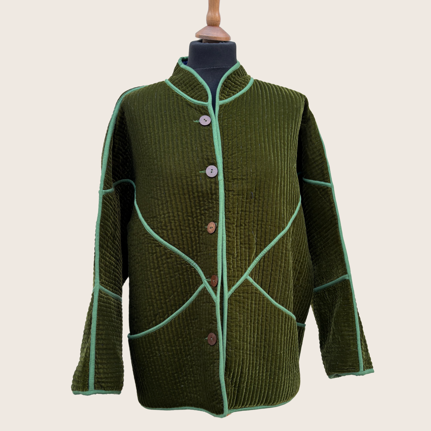 Green Velvet Jacket
