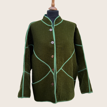 Green Velvet Jacket