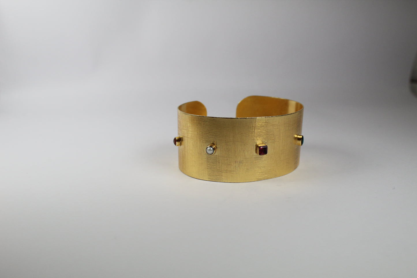 Gold Multi-Gem Cuff