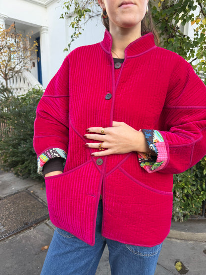 Pink Velvet Jacket