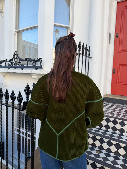 Green Velvet Jacket