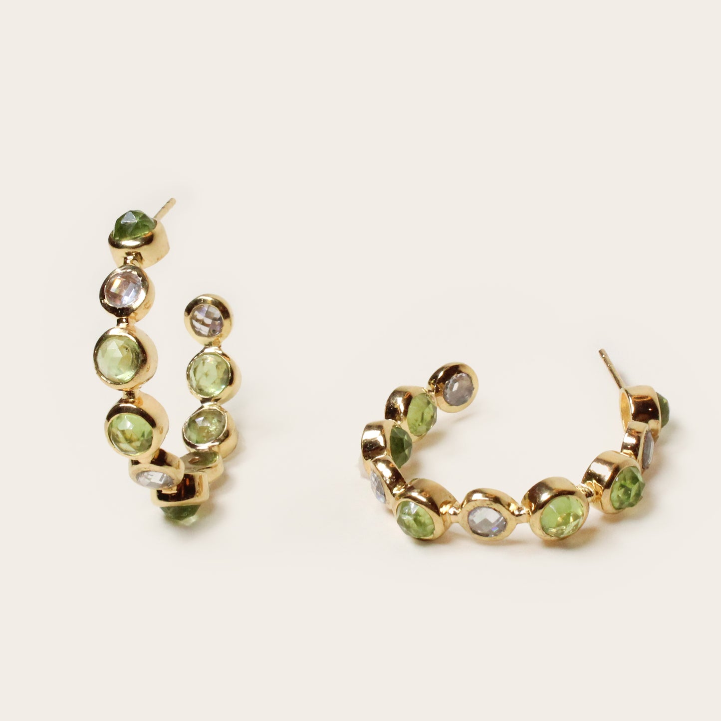 Green Peridot Bon Bon Earrings