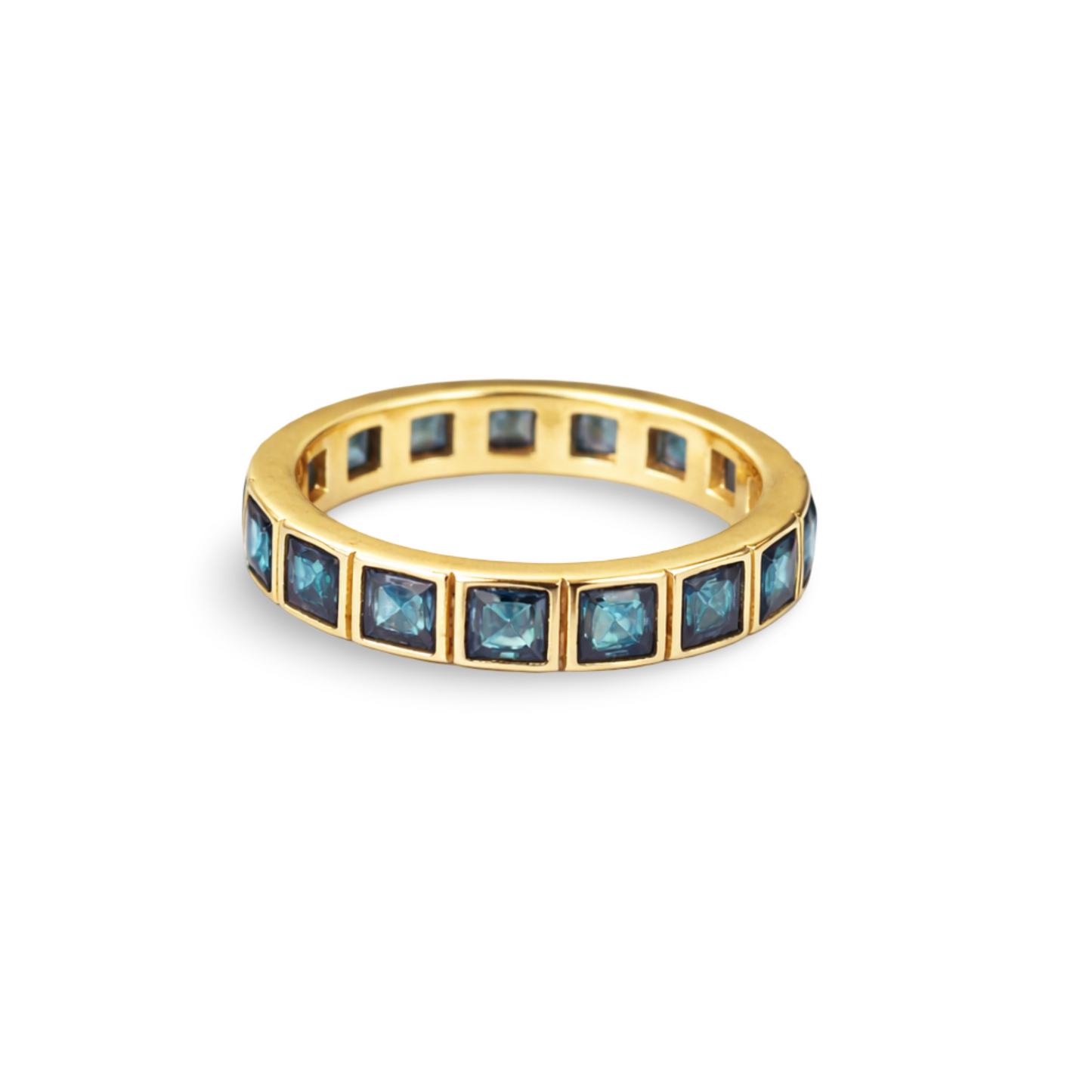 London Blue Topaz Eternity Ring