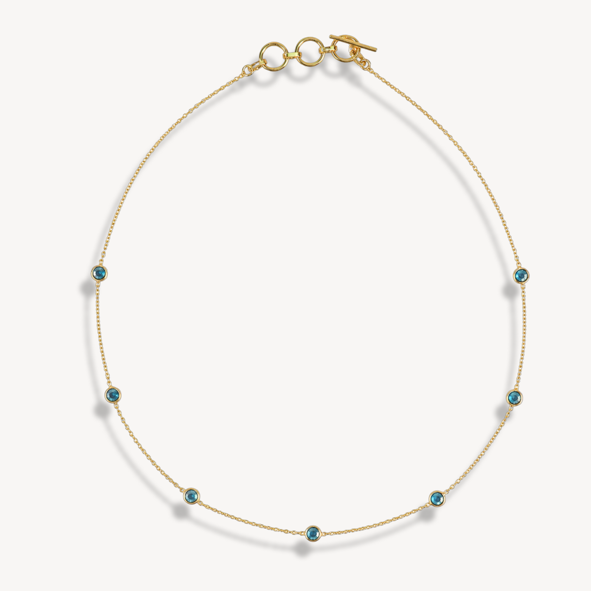 London Topaz Dapple Round Necklace