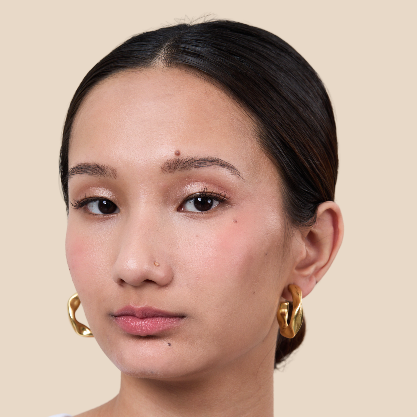 Molten Gold Hoops - Midi