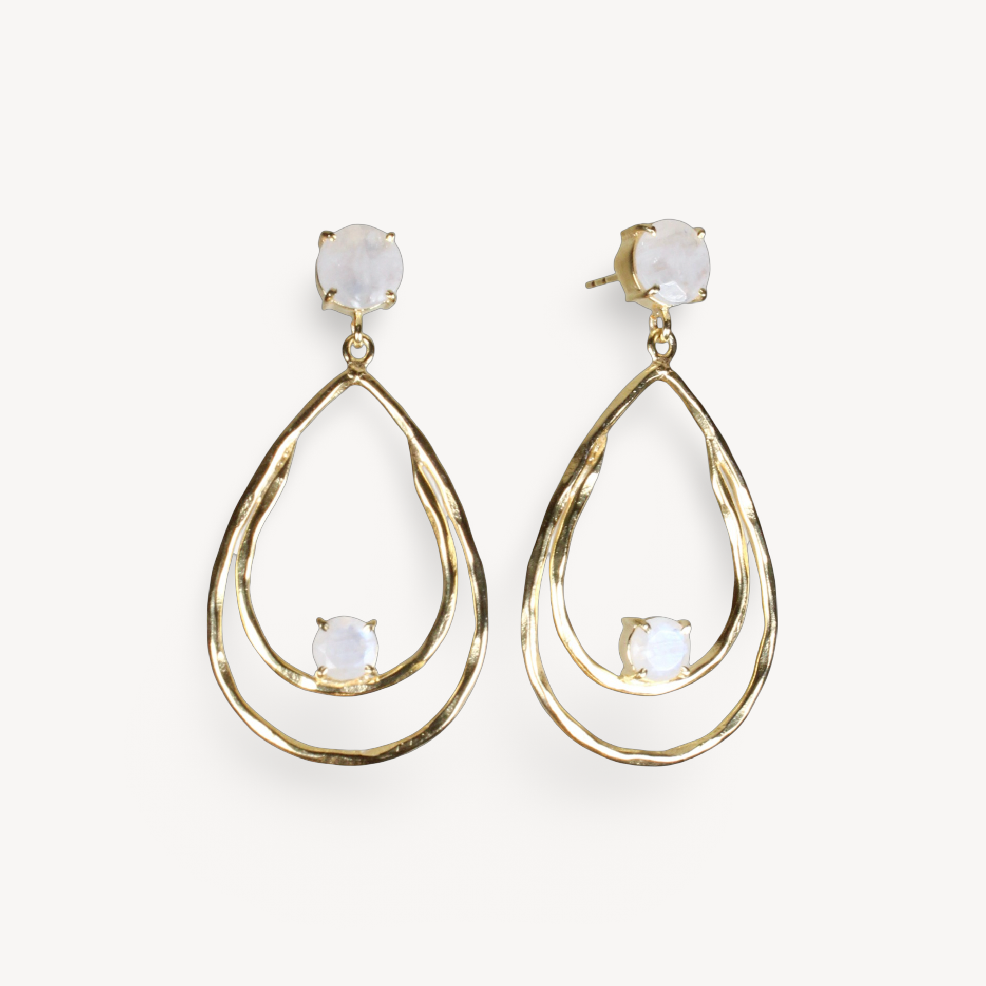 Moonstone Double Drop Earrings