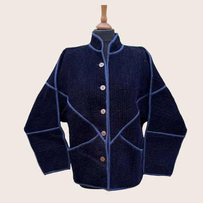 Navy Velvet Jacket