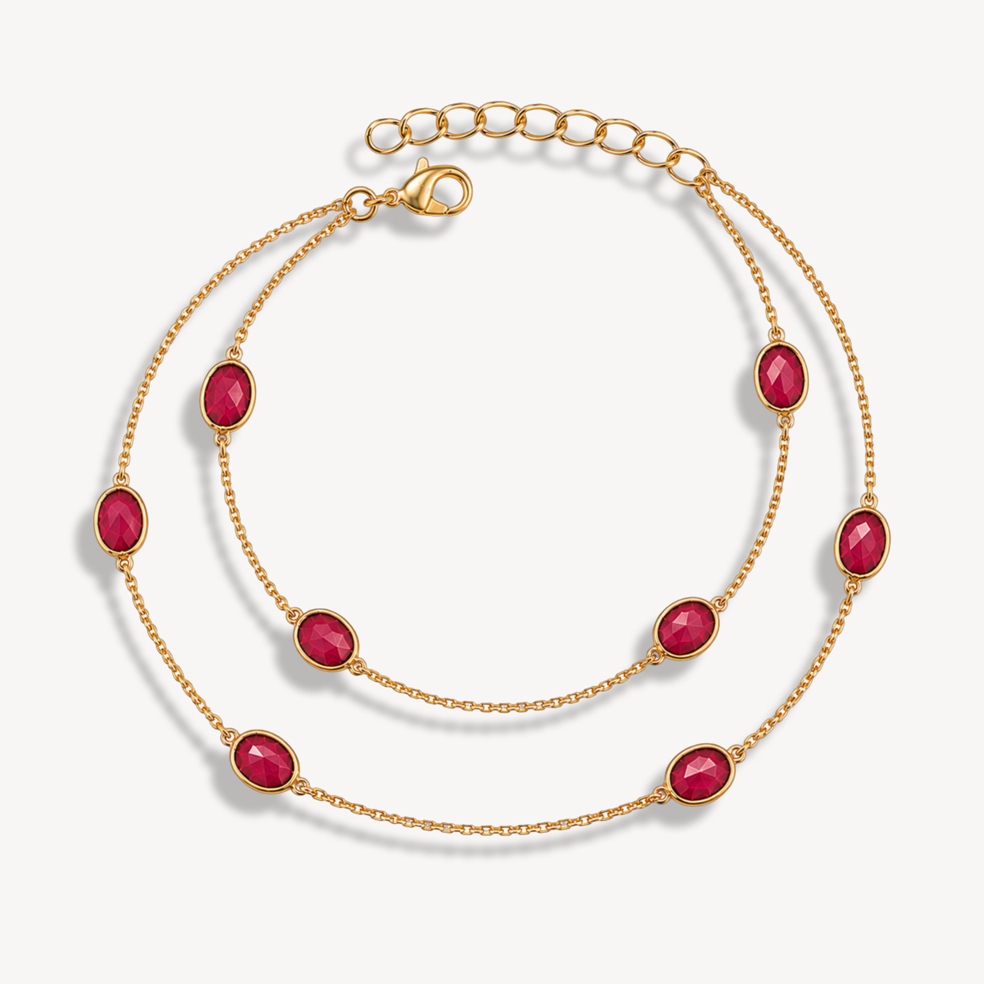 Nano Double Dapple Oval Bracelet