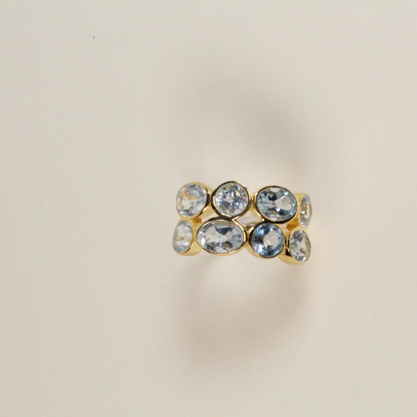 Blue Topaz Parallel Ring