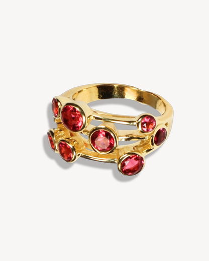 Pink Nano Cascade Ring