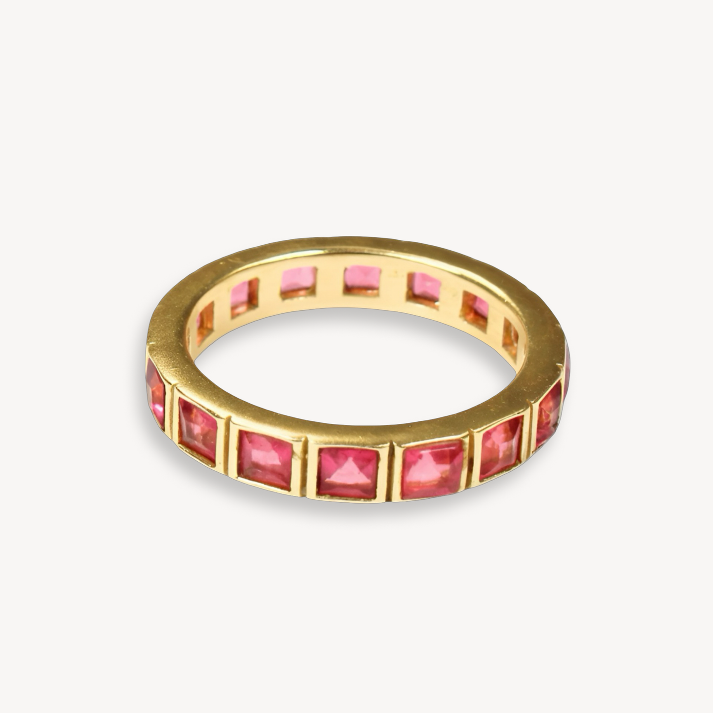 Pink Nano Eternity Ring