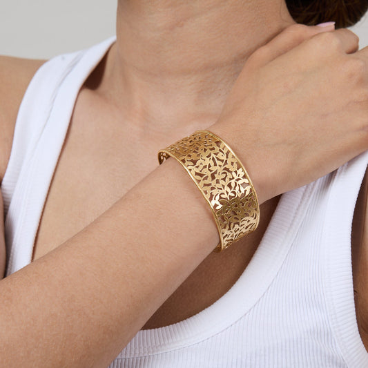 Leaf Gold Cuff
