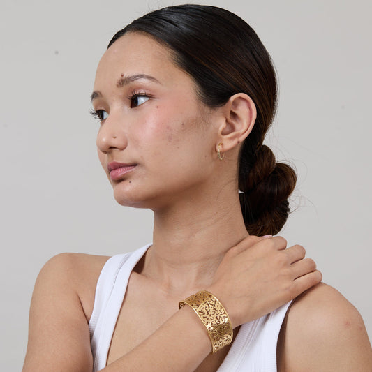 Leaf Gold Cuff