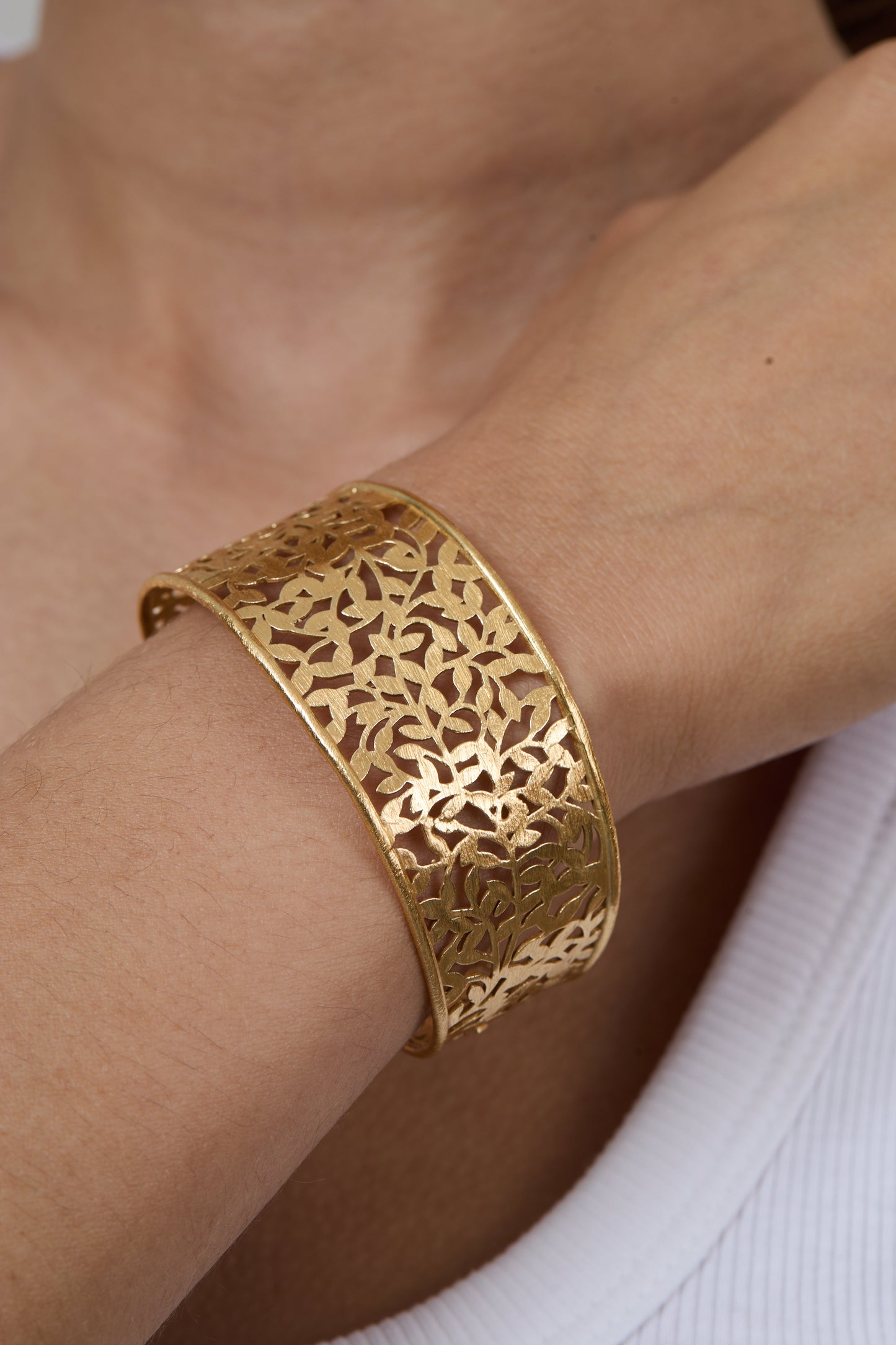 Leaf Gold Cuff