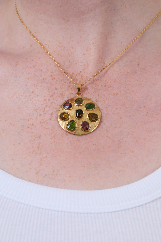 Gem Shields Necklace