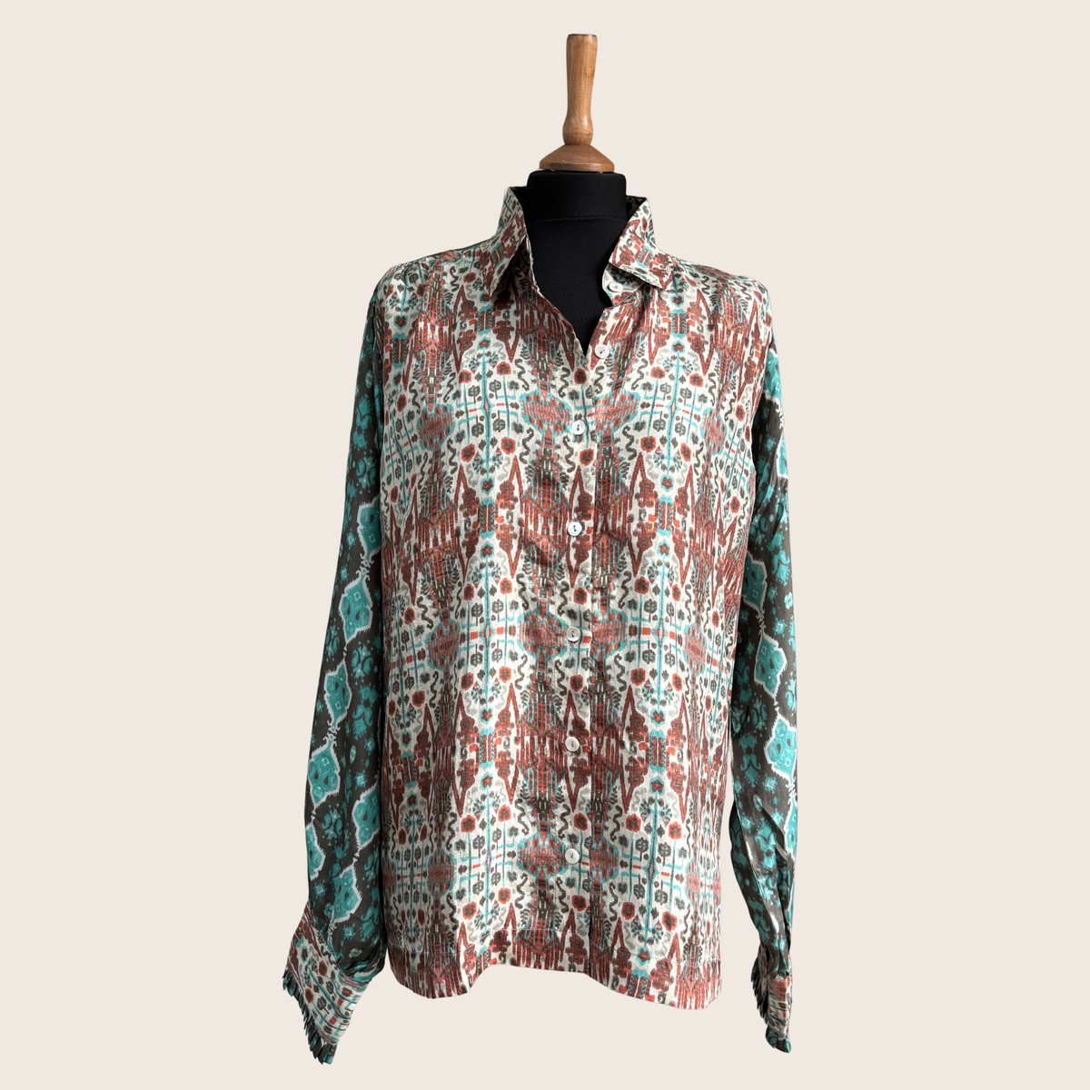 Drifted Diamond Silk Shirt