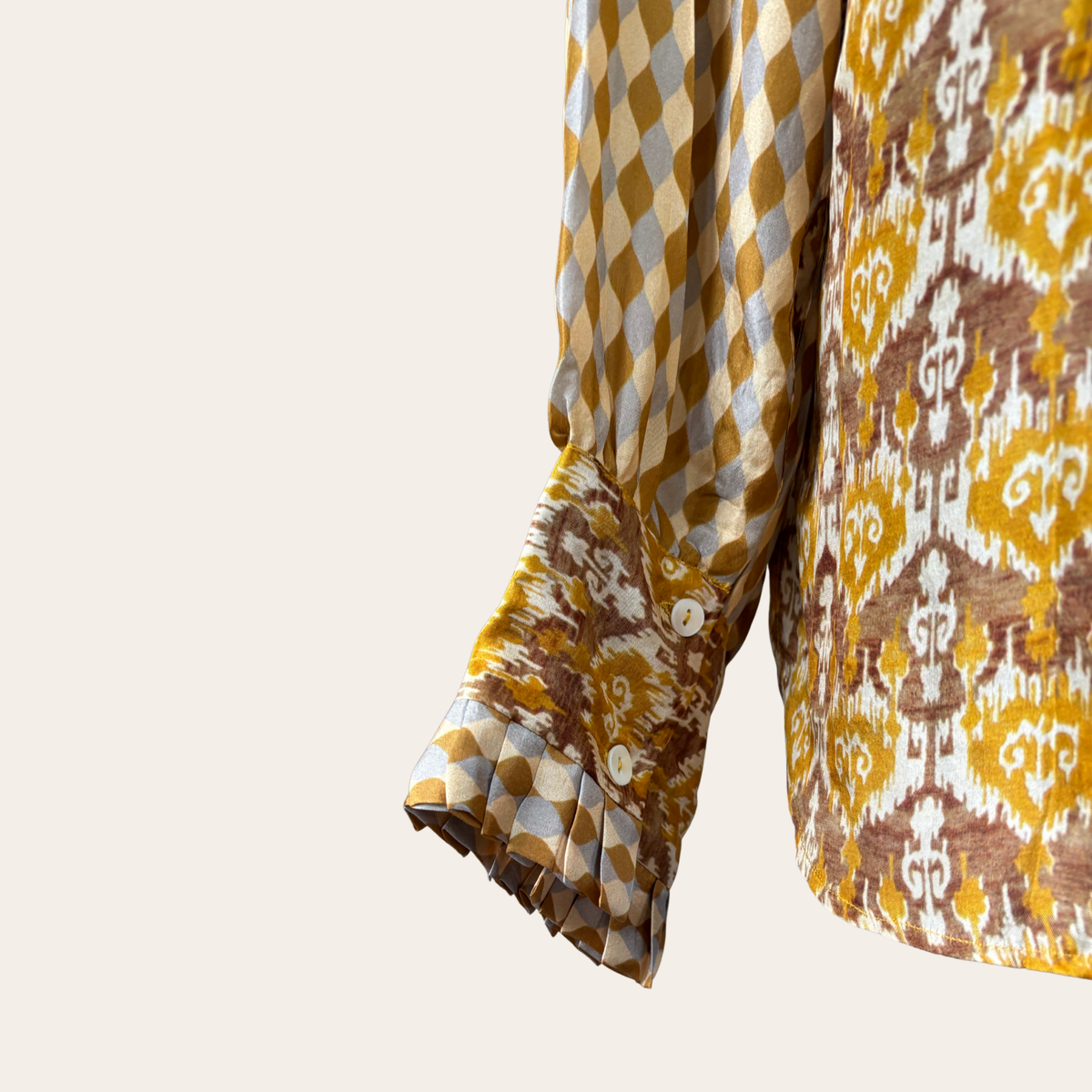 No. 30 The Golden Harlequin Silk Shirt