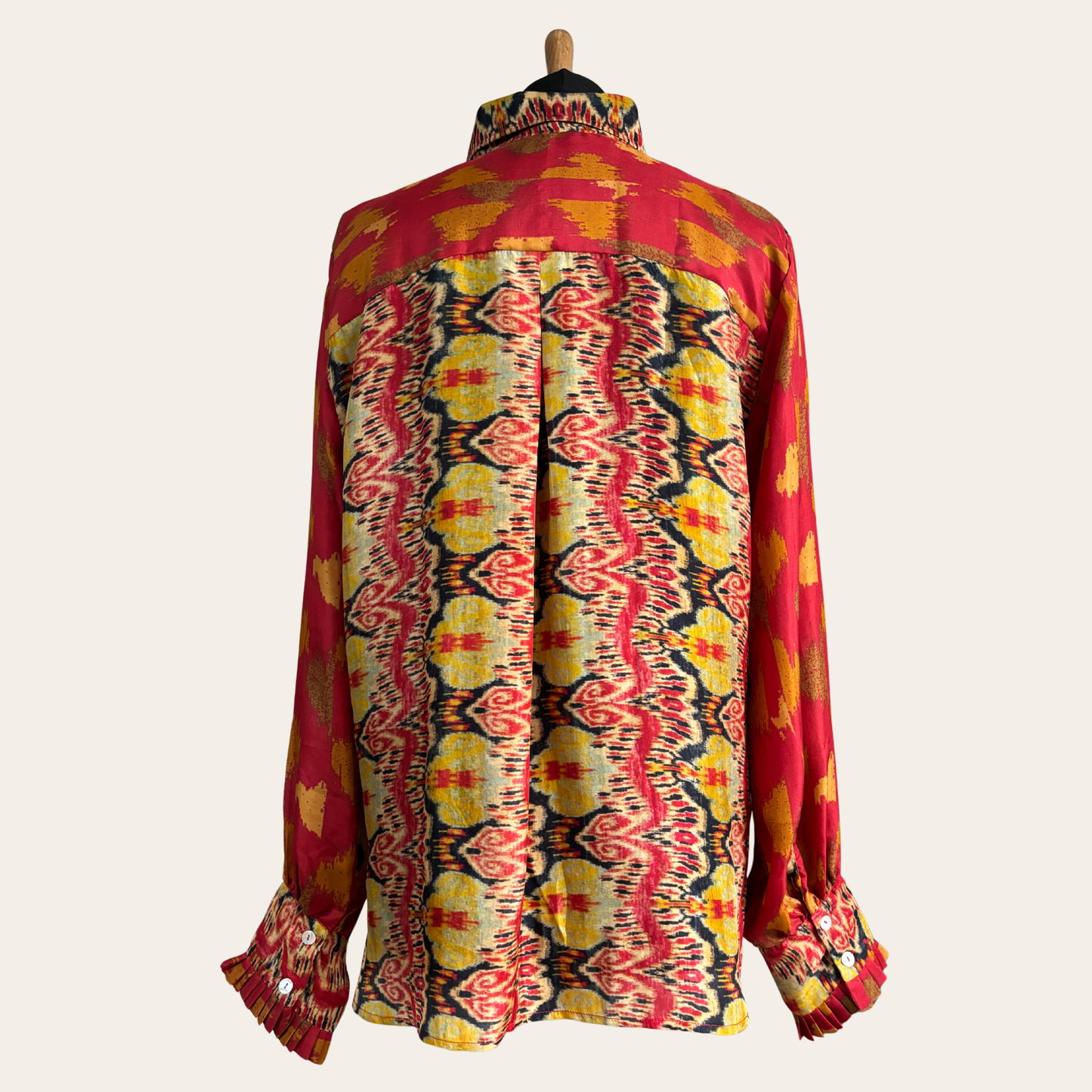 The Sunset Ikat Silk Shirt