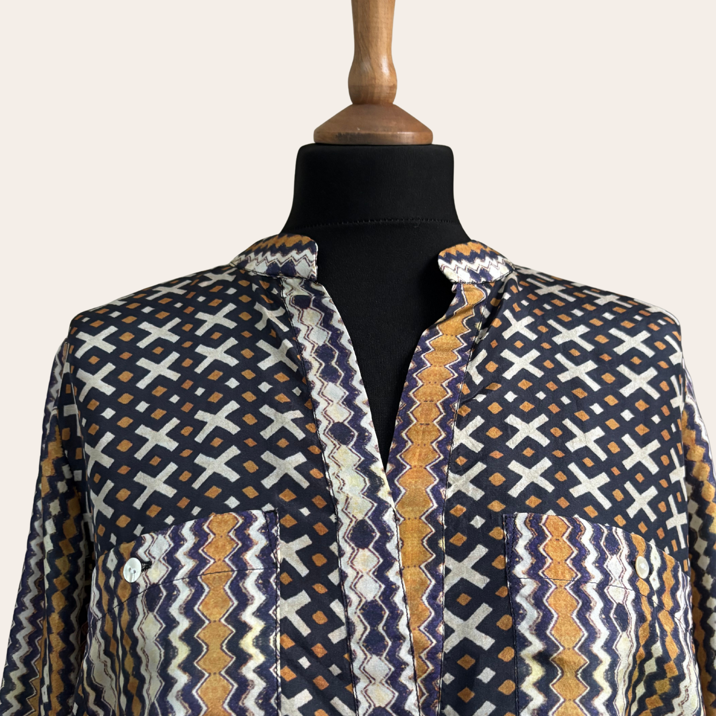 The Crossroads Print Silk Shirt