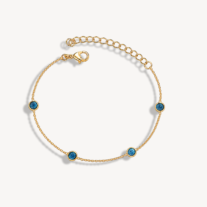 London Blue Topaz Dapple Round Bracelet