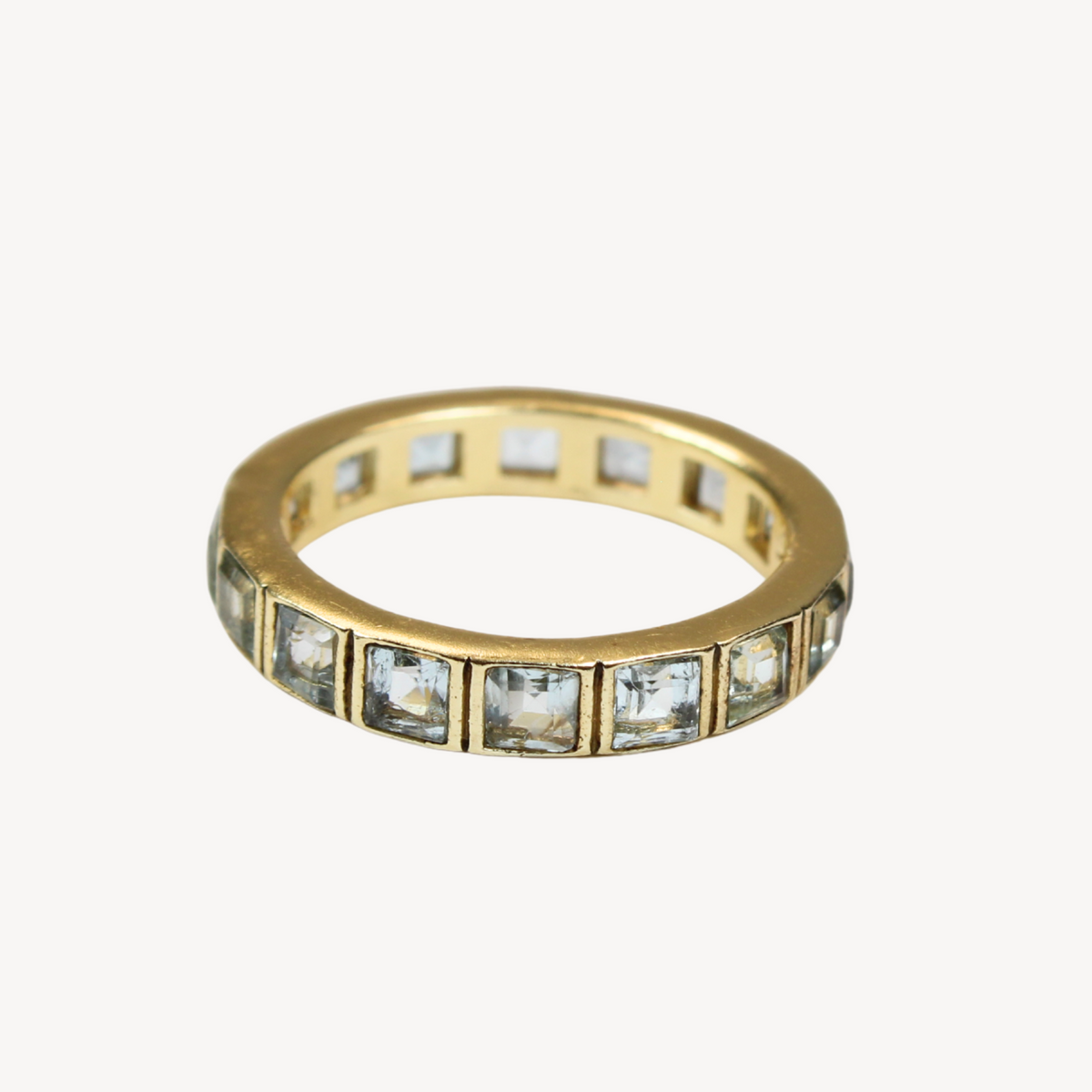 Sky Blue Topaz Eternity Ring