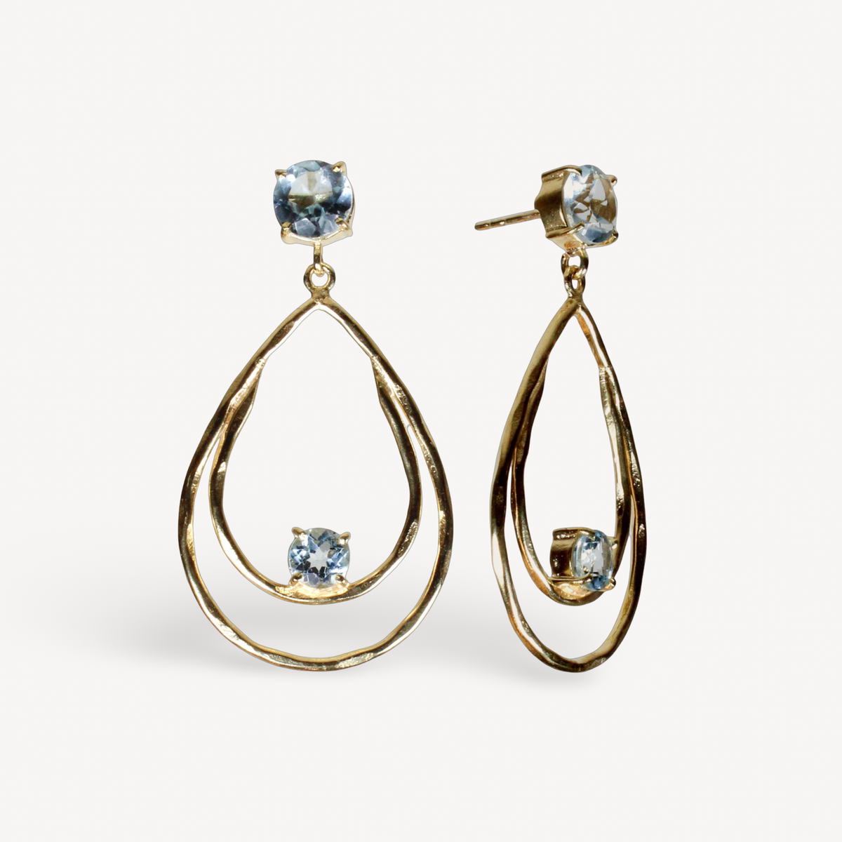 Topaz Double Drop Earrings