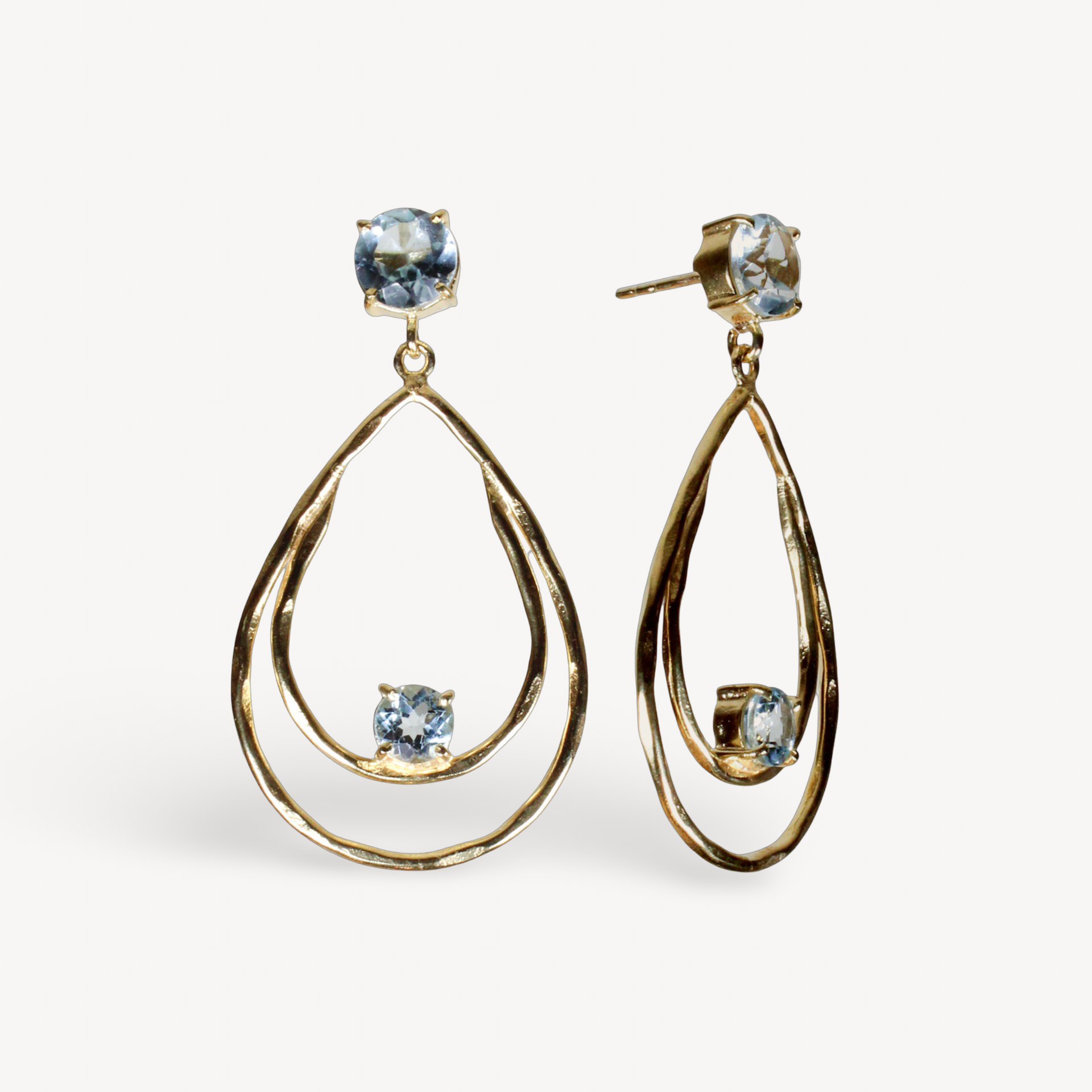 Topaz Double Drop Earrings