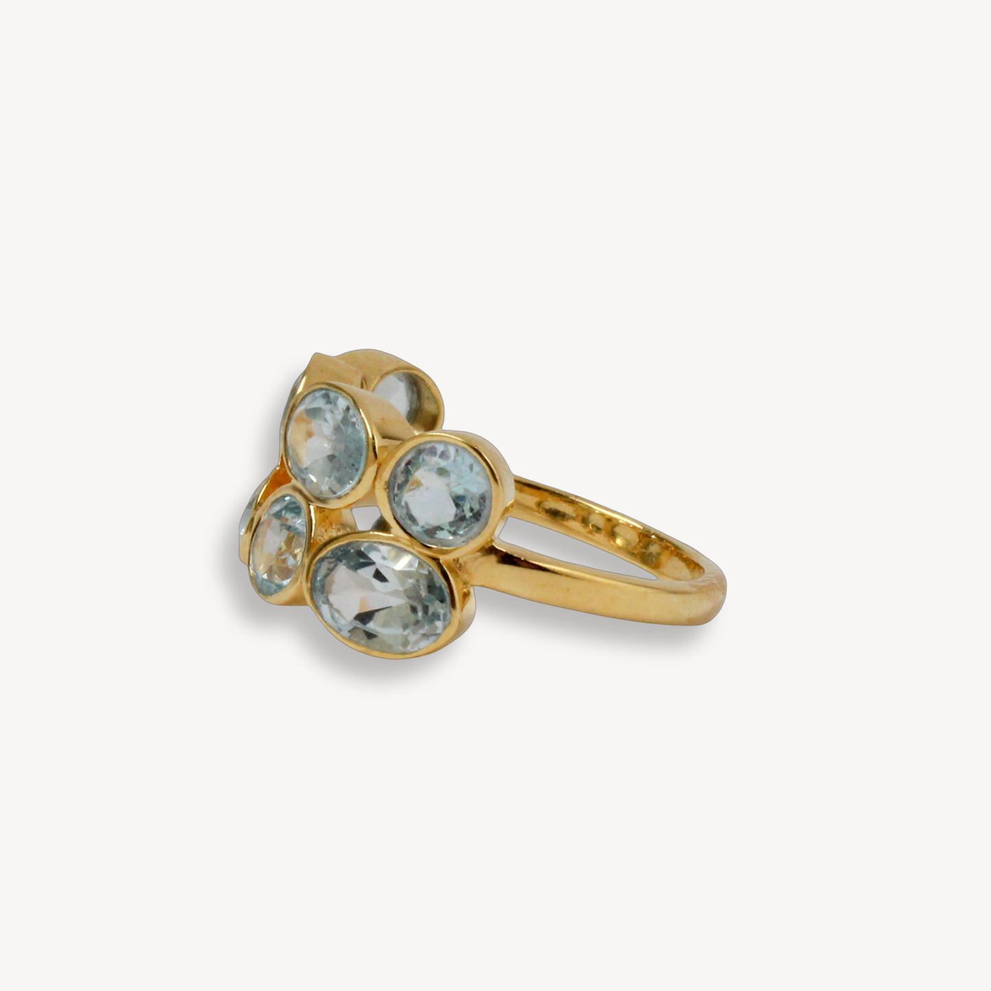 Blue Topaz Parallel Ring