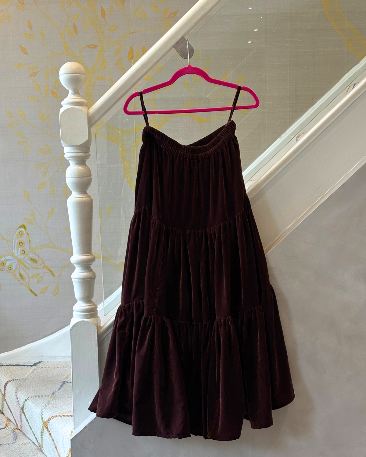 Brown Velvet Skirt
