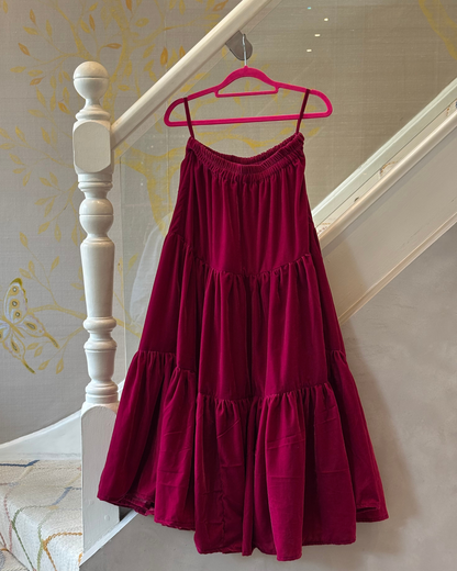 Pink Velvet Skirt