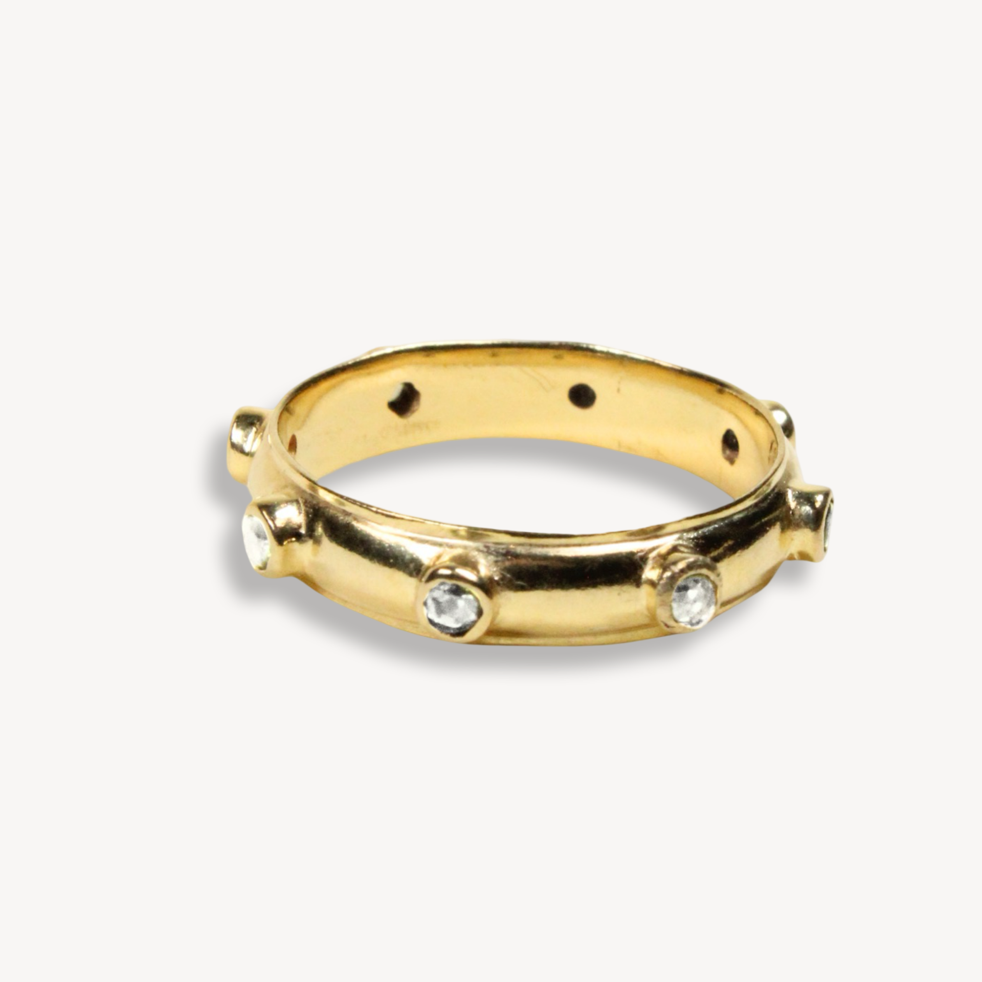 Topaz Gold Orbit Ring