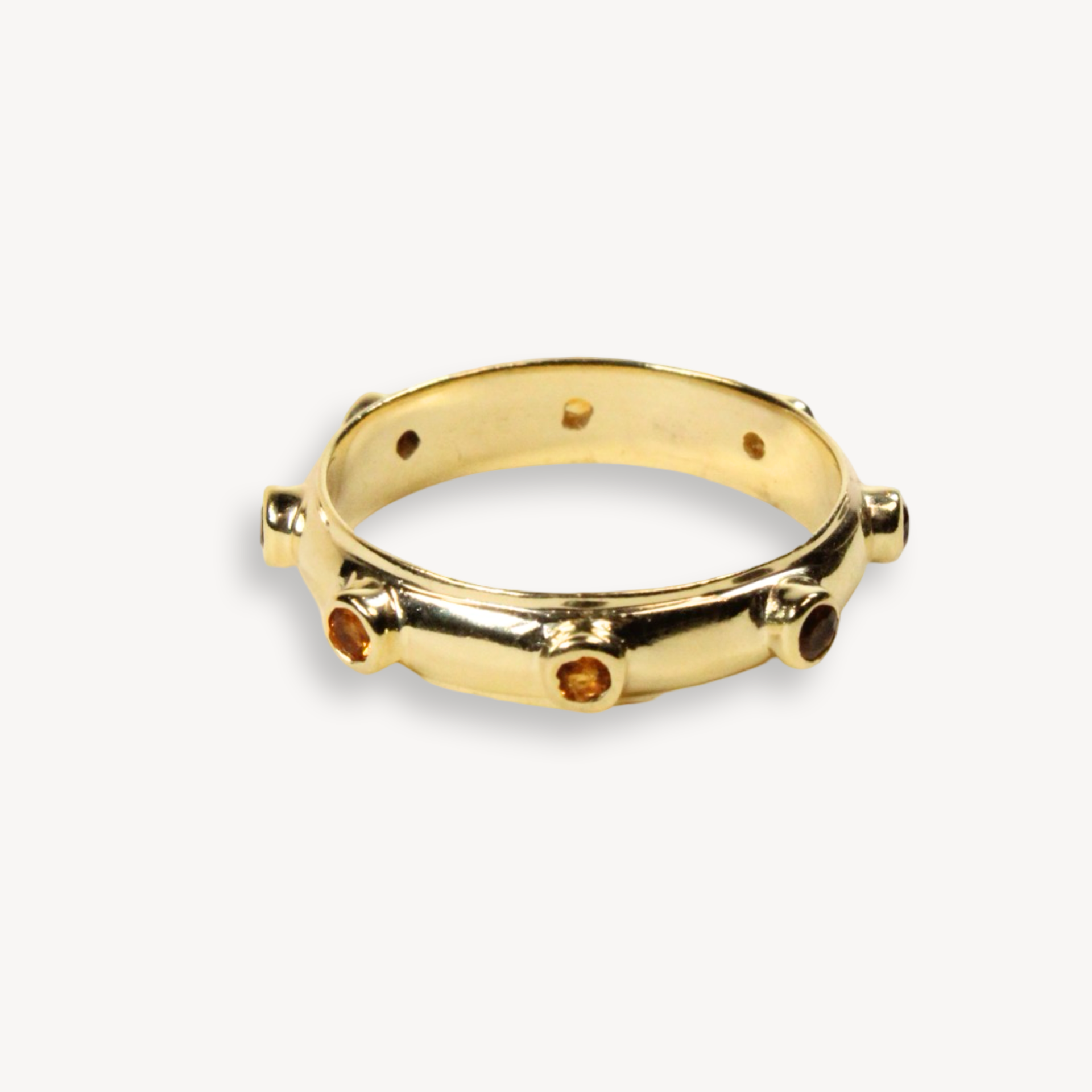 Citrine Gold Orbit Ring