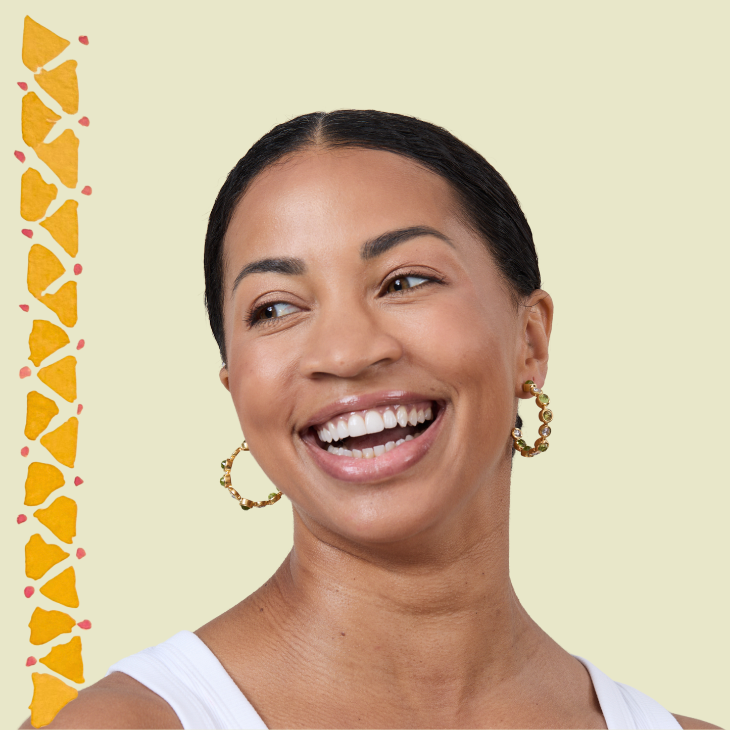 Purple Amethyst Bon Bon Hoops