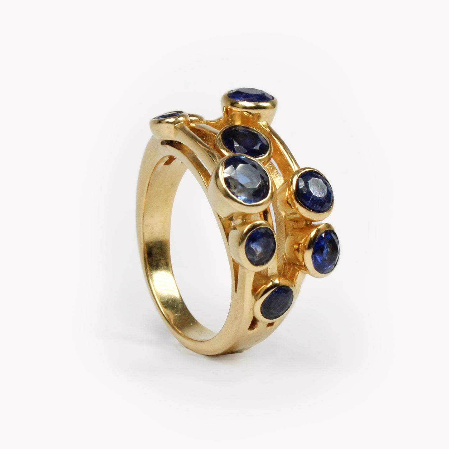 Blue Kyanite Cascade Ring